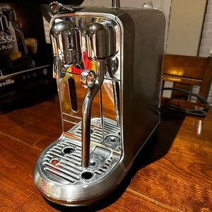 Lightly used Nespresso Creatista Plus with box, steam cup, manual